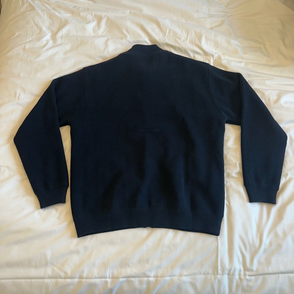 David Donahue Men’s XL zip up wool blend sweater